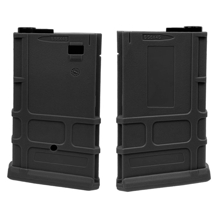 STD M16/M4シリーズ AEG用 PMAGタイプ 110連ショートマガジン BK