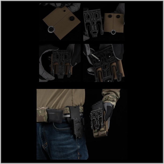 SLタイプ クイックロック フォーク MOLLEアダプター