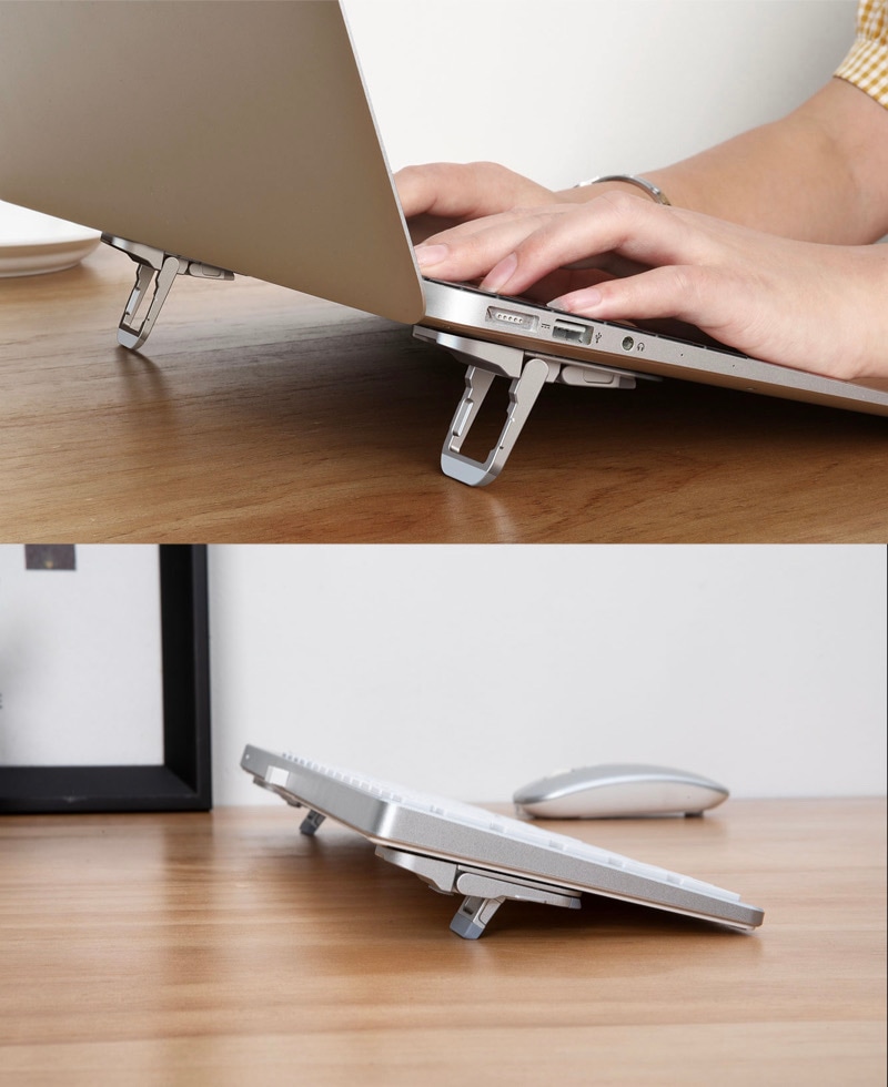 Nillkin ノートパソコンスタンド 持ち運び簡単 キーボード