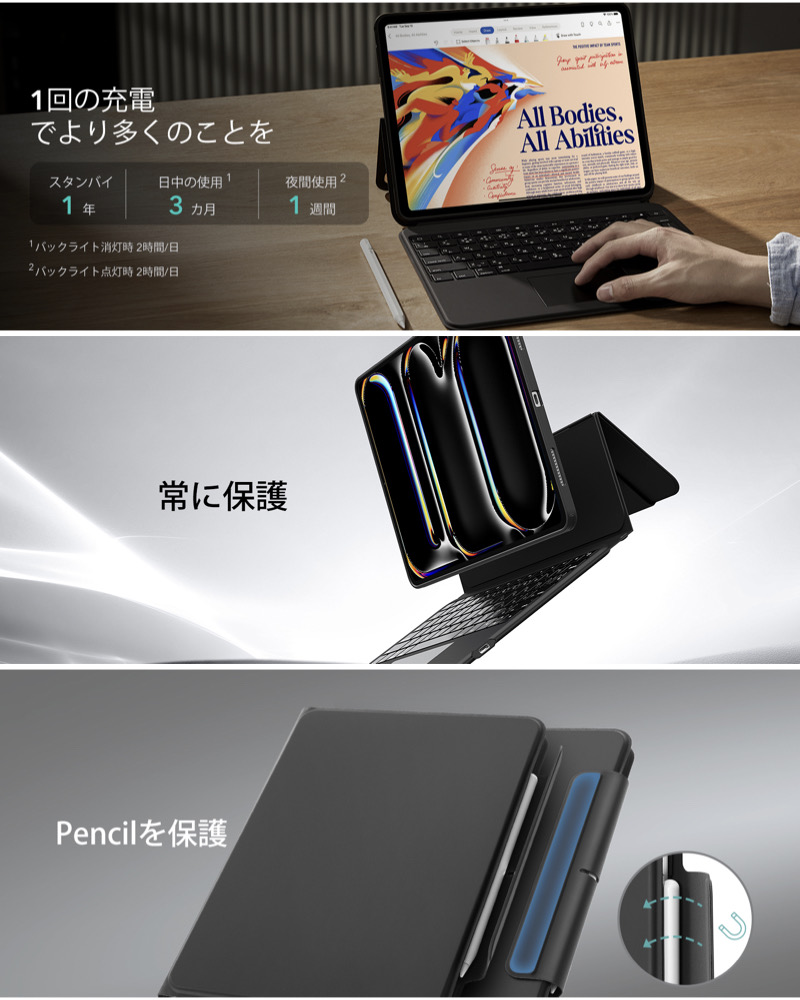 ESR Ascend iPad A16 第11/10世代 (2025/2022) iPad Air 13