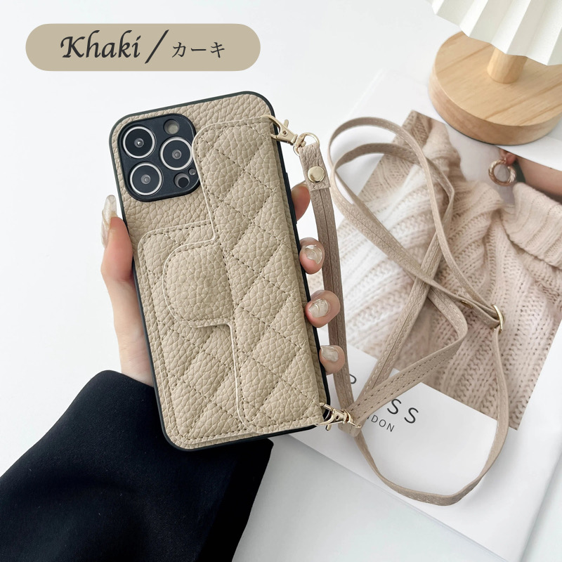 demiu iphoneケース　15pro 新品　ストラップ付 楽天市場】【iPhone15Pro】DEMIU デミュウ レザースマートフォン
