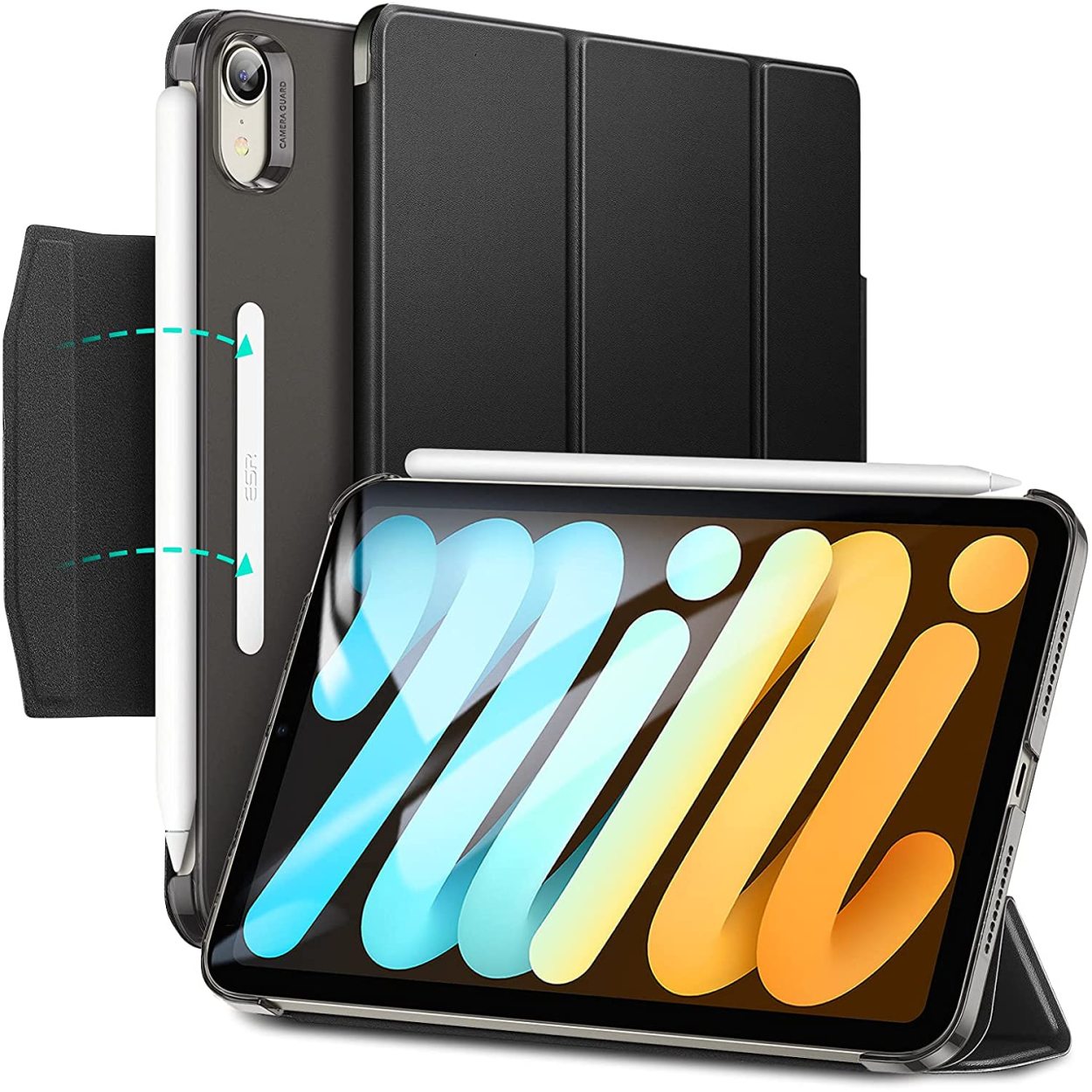 iPad Mini6 ケース オートスリープ 三つ折り スリム 半透明 ブラック Amazon.co.jp: Spigen iPad Mini6 ケース 2021 三つ折りケース