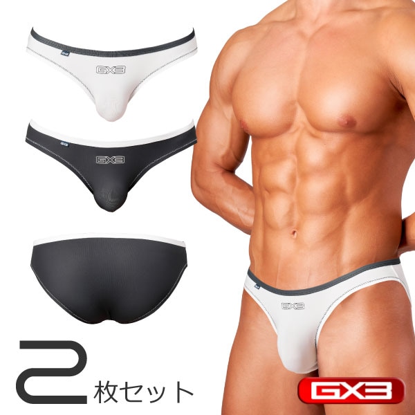 GX3 Vビキニ２枚組 Size:M GX3 2枚パンツセット GX3/ジーバイスリー GLOSS SPORTS Vビキニ