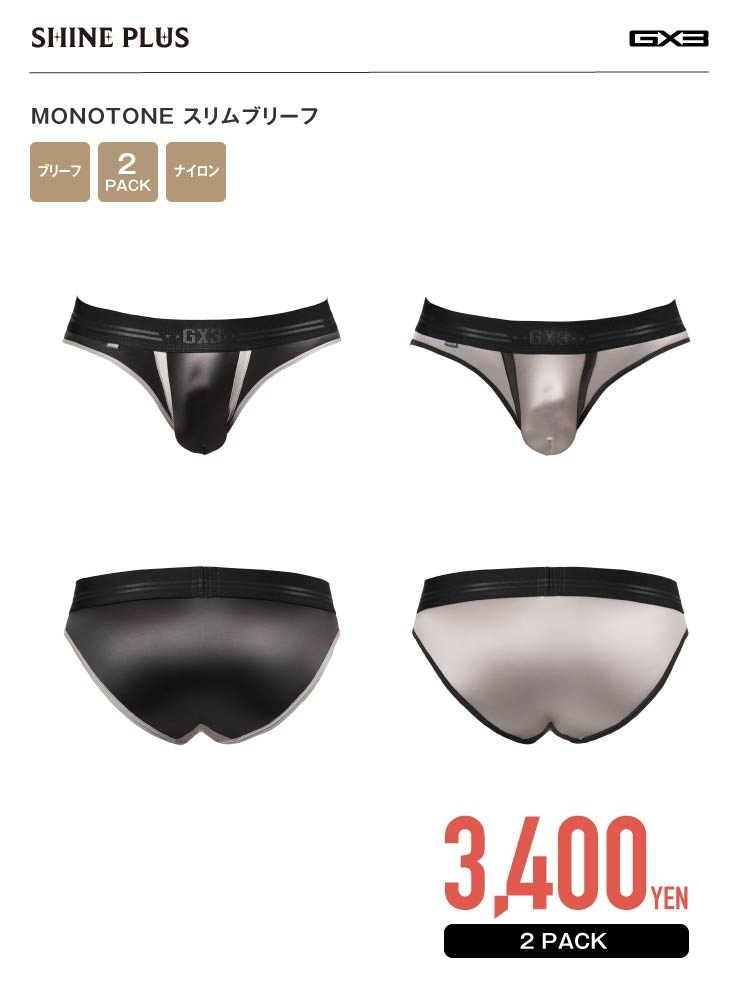 Hさん専用ページ 2枚パンツセット】SHINE PLUS MONOTONE スリムブリーフ