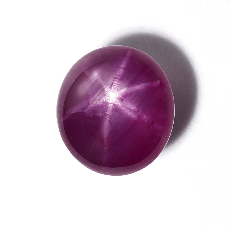 ビルマ産スタールビー （非加熱）4.03ct （カボションカット）No,00411