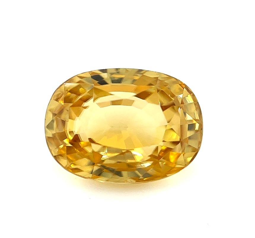 イエロージルコン(非加熱) 5.570ct （オーバルカット） | ルース（裸石 