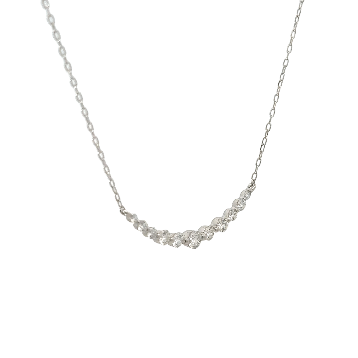 PT プラチナ ダイヤモンド ラインネックレス 0.3ct  ペンダント（鑑別書付） [305]