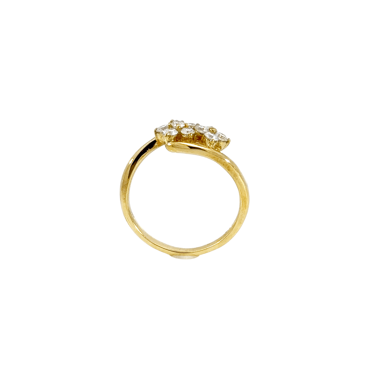 224.K18 デザインダイヤモンドリング 【0.502ct】(鑑別書付き)