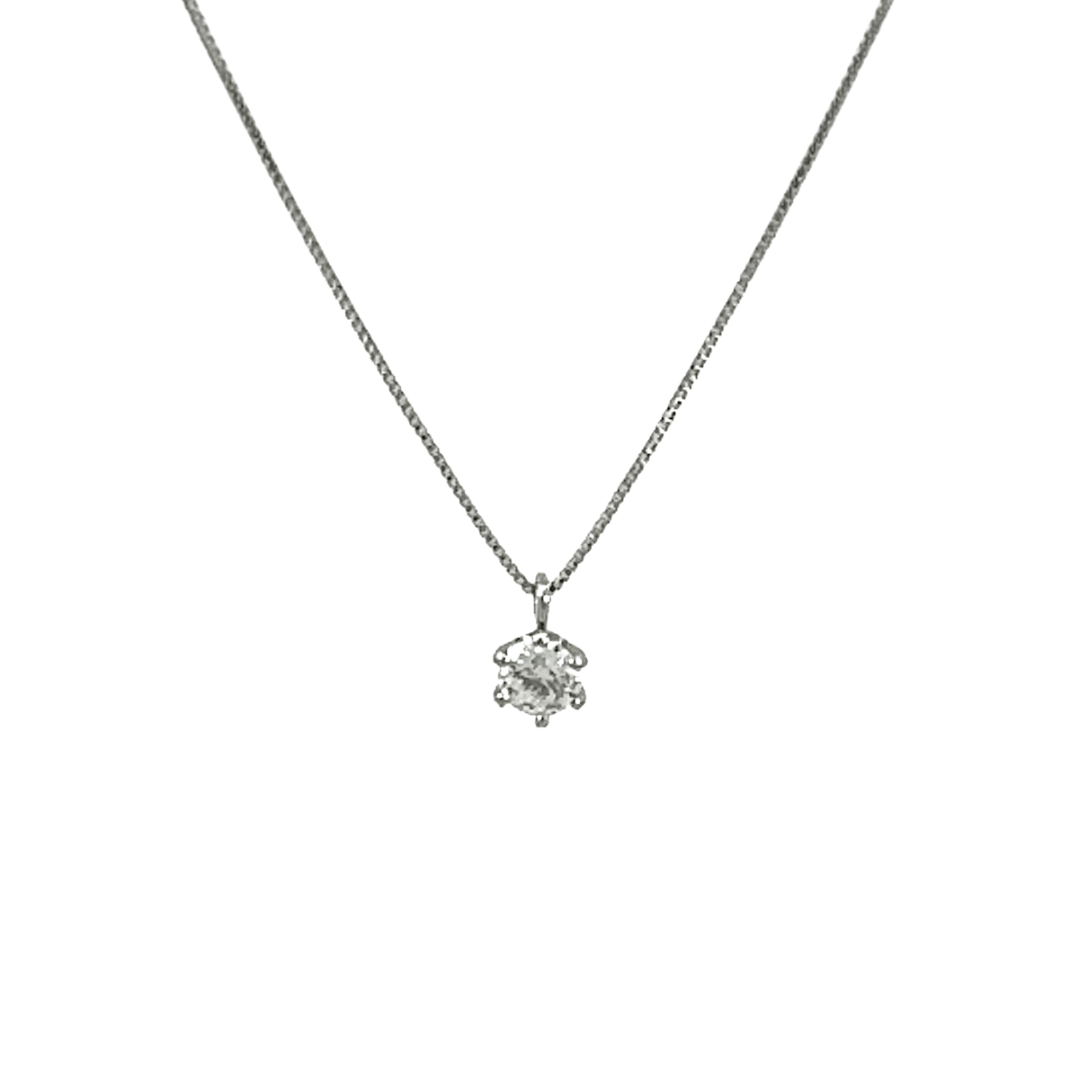 227.PT 一粒ダイヤモンドペンダント 【0.334ct】(中央宝石研究所鑑定書付)