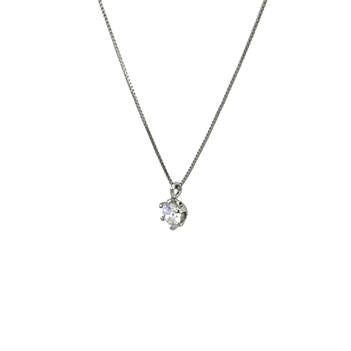 227.PT 一粒ダイヤモンドペンダント 【0.334ct】(中央宝石研究所鑑定書付)