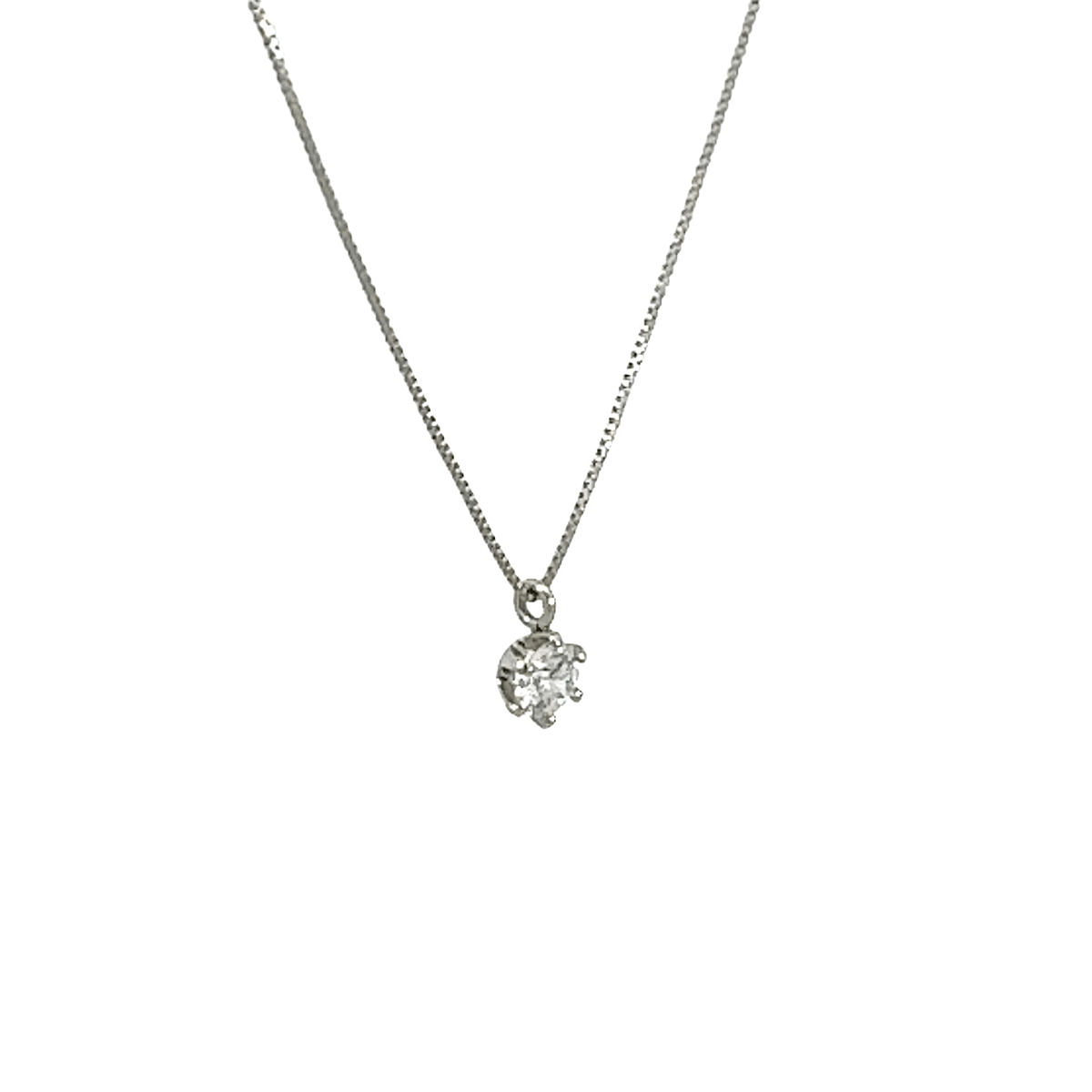 227.PT 一粒ダイヤモンドペンダント 【0.334ct】(中央宝石研究所鑑定書付)