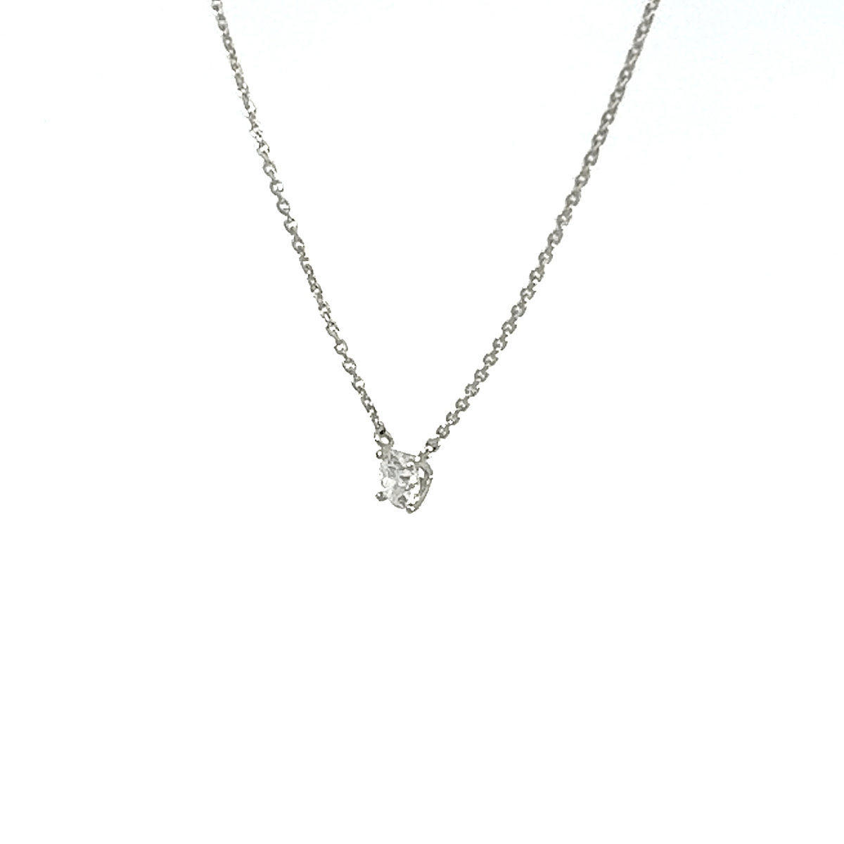 228.PT 一粒ダイヤモンドペンダント 【0.243ct】（中央宝石研究所鑑定書付）