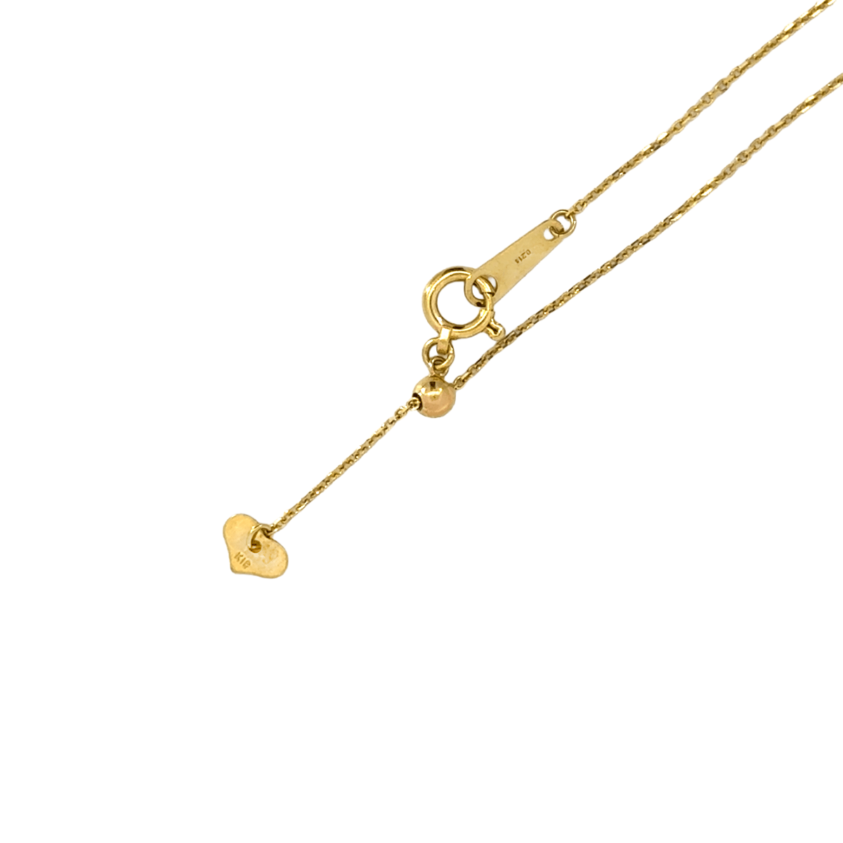 233.K18 一粒ダイヤモンドペンダント 【0.214ct】(中央宝石研究所鑑定書付)