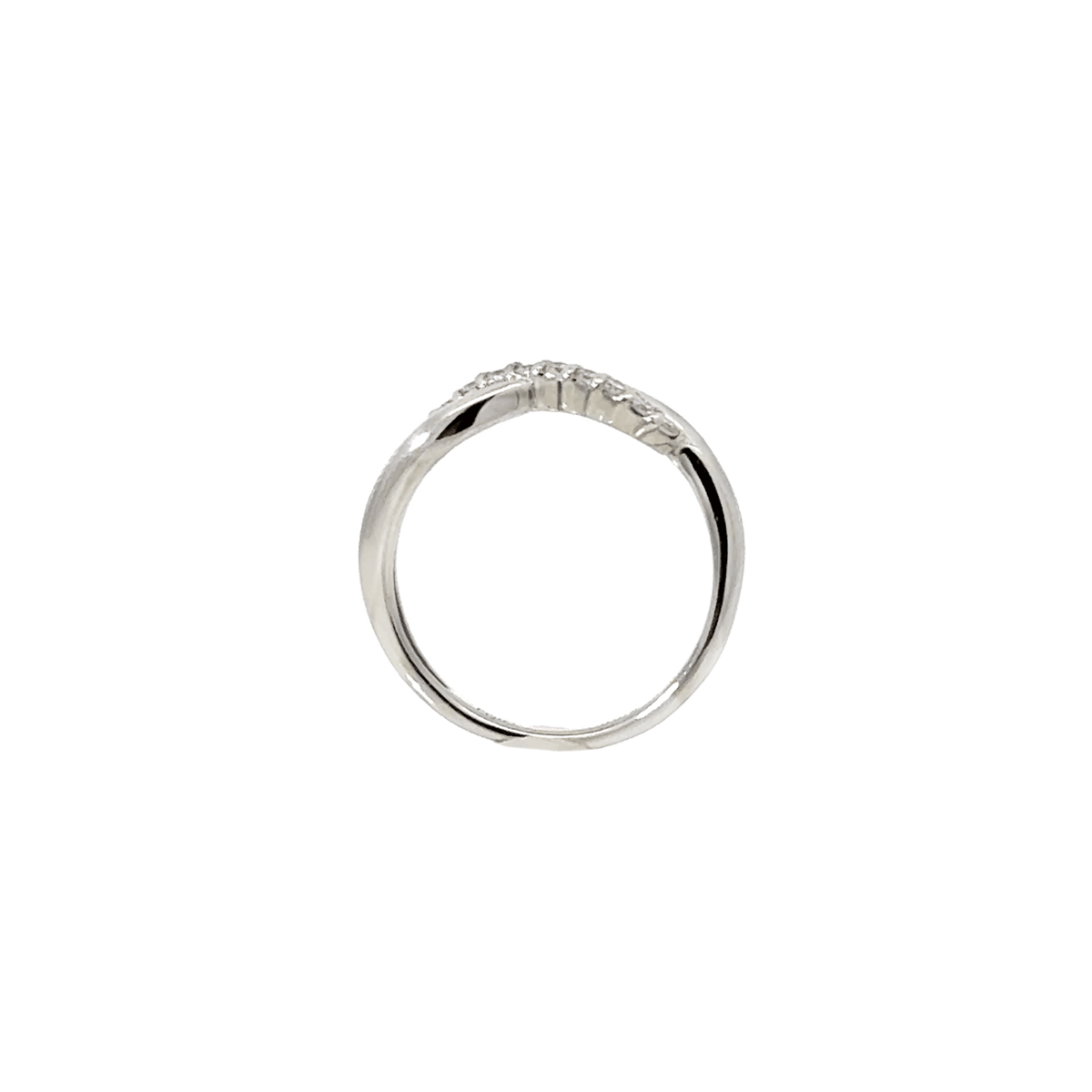 PT プラチナ ダイヤモンド ピンキーリング 0.078ct 指輪 [339]