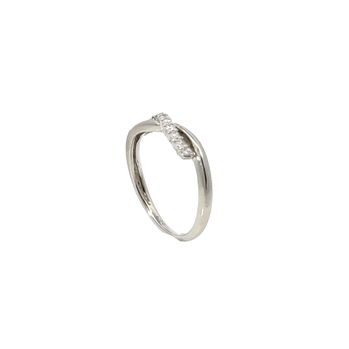 PT プラチナ ダイヤモンド ピンキーリング 0.078ct 指輪 [339]