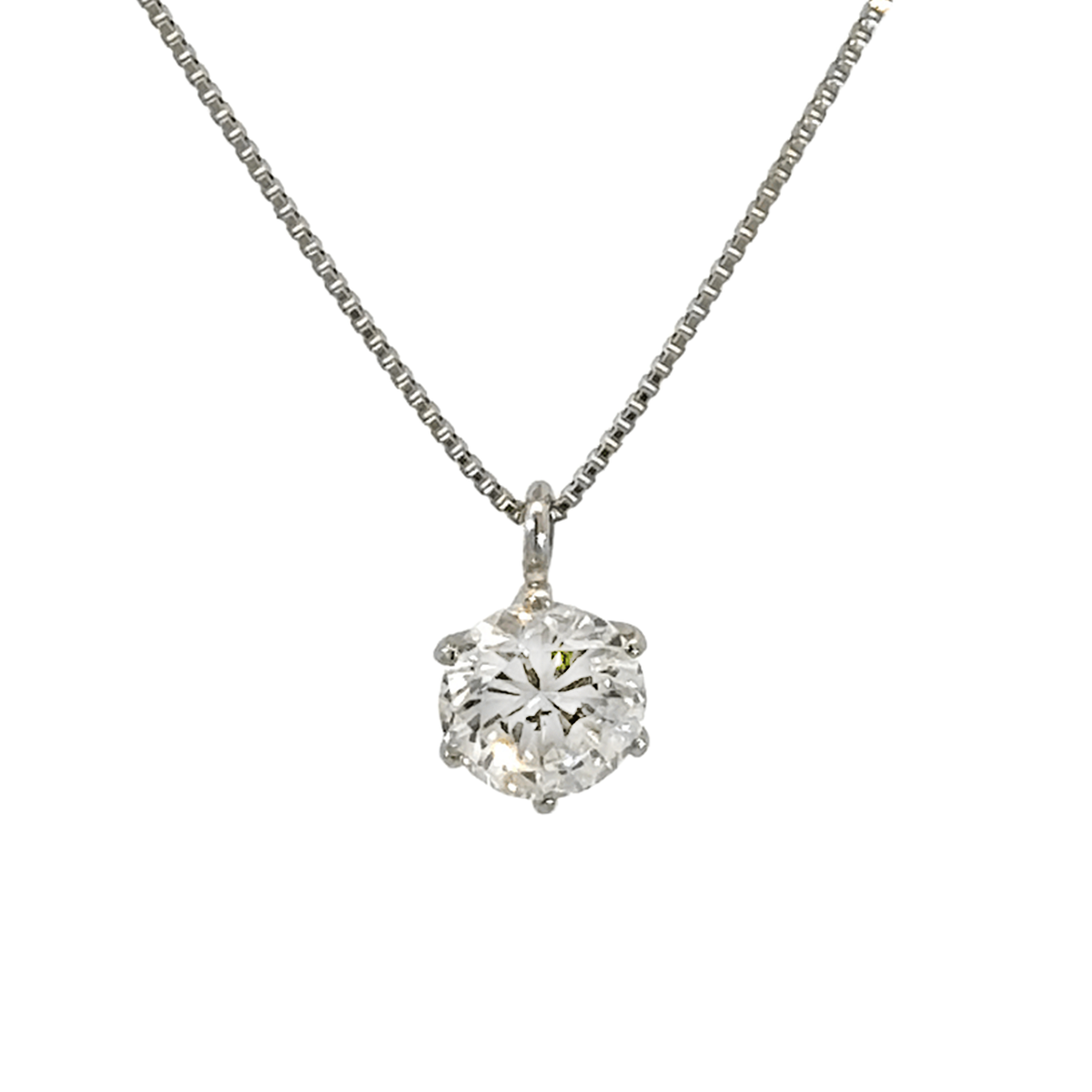 262.PT 一粒ダイヤモンドペンダント 【0.702ct】（中央宝石研究所鑑定書付）