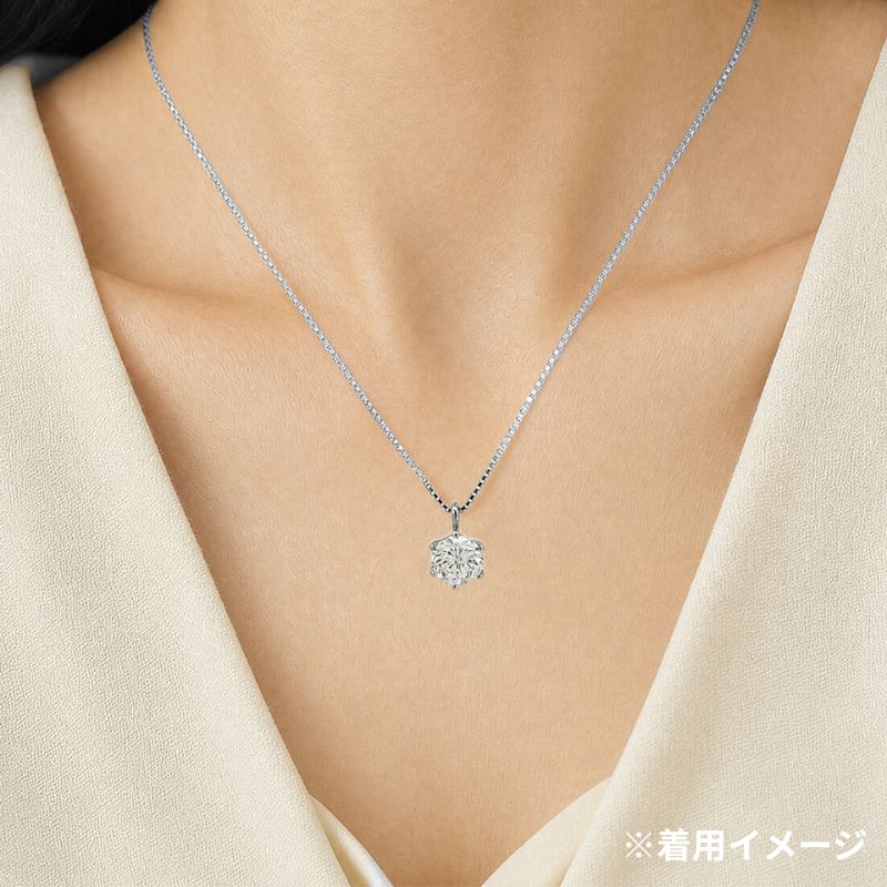263.PT 一粒ダイヤモンドペンダント 【1.001ct】（中央宝石研究所鑑定書付）
