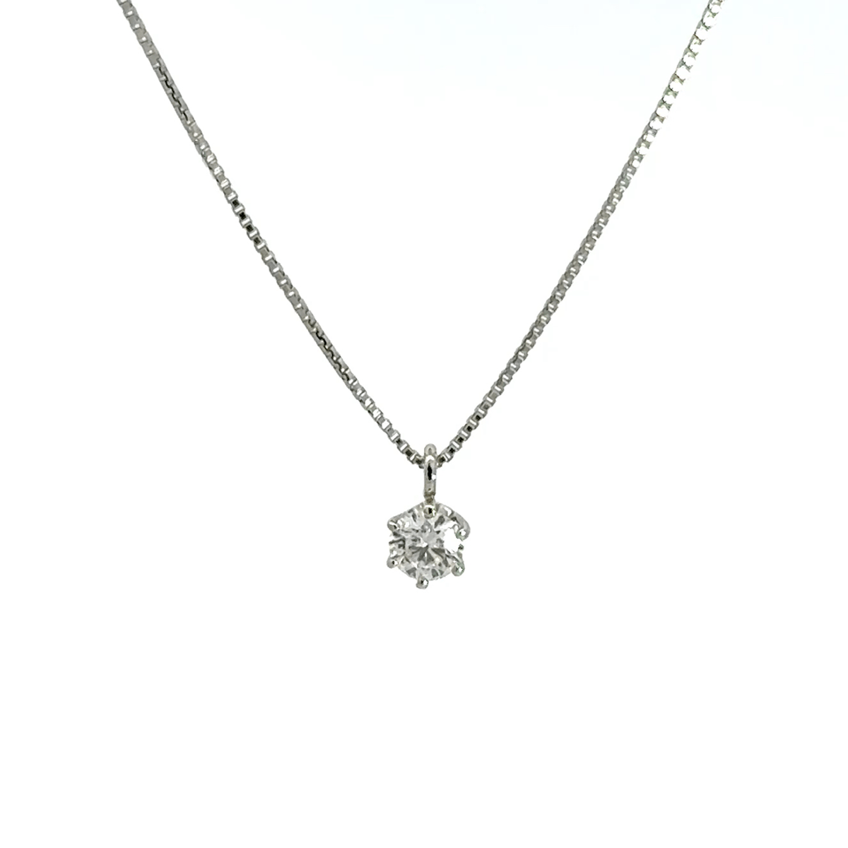 264.PT 一粒ダイヤモンドペンダント 【0.226ct】（ソーティング付）