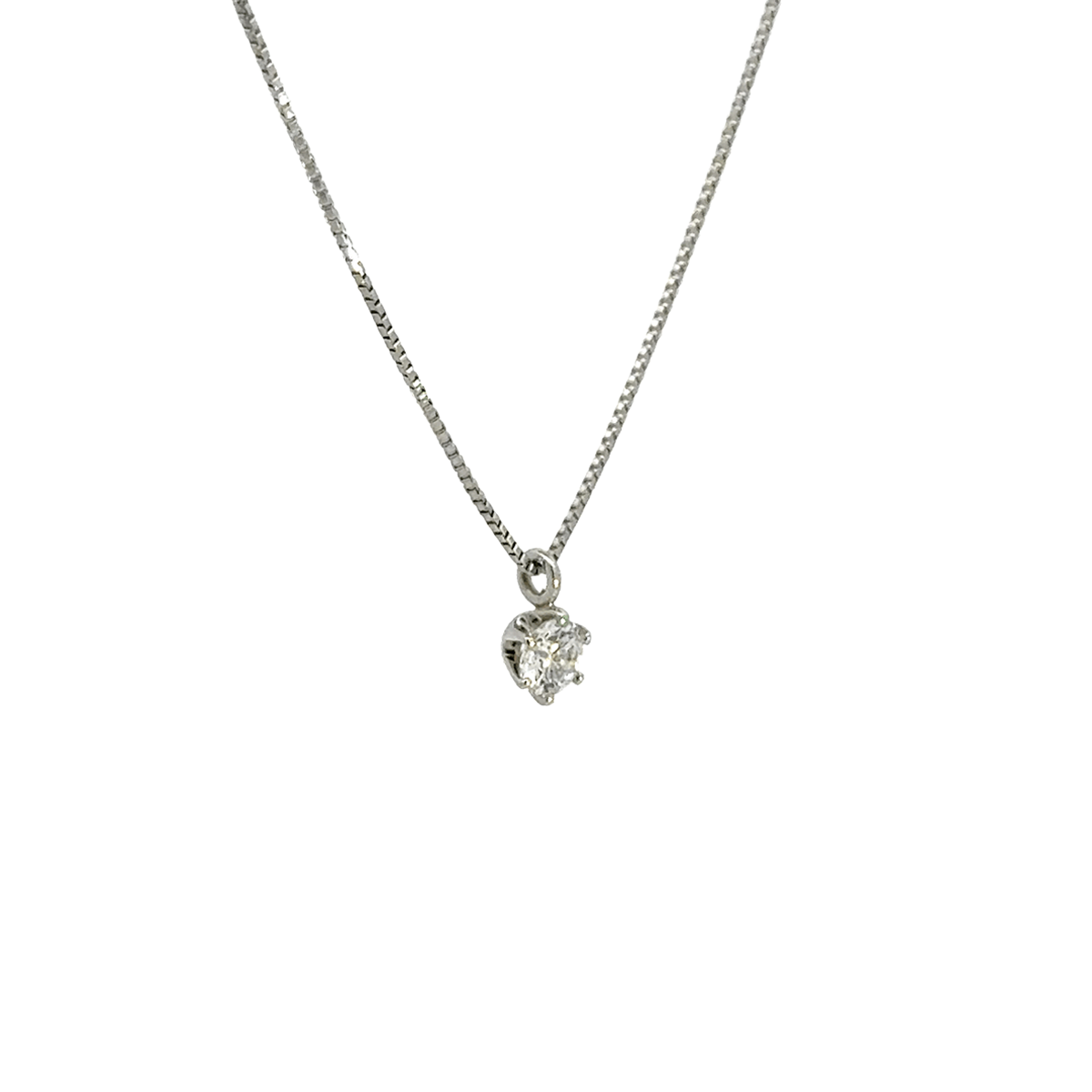 264.PT 一粒ダイヤモンドペンダント 【0.226ct】（ソーティング付）