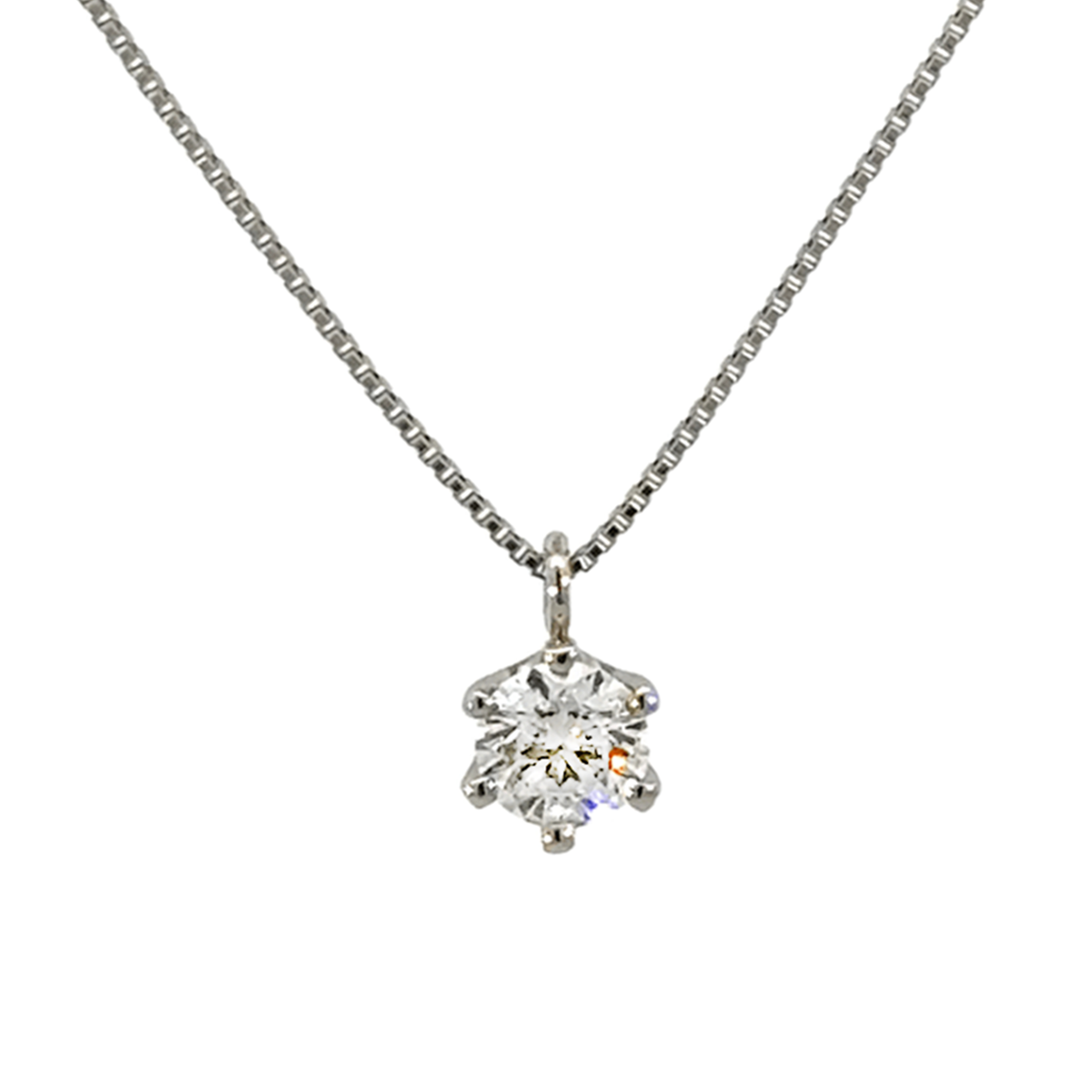 266.PT 一粒ダイヤモンドペンダント 【0.321ct】（中央宝石研究所鑑定書付）