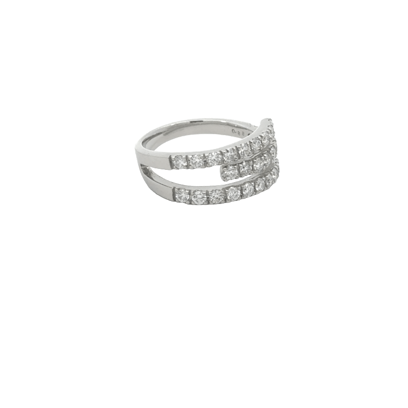 38. PT デザインダイヤモンドリング 【D0.88ct】(鑑別書付き)