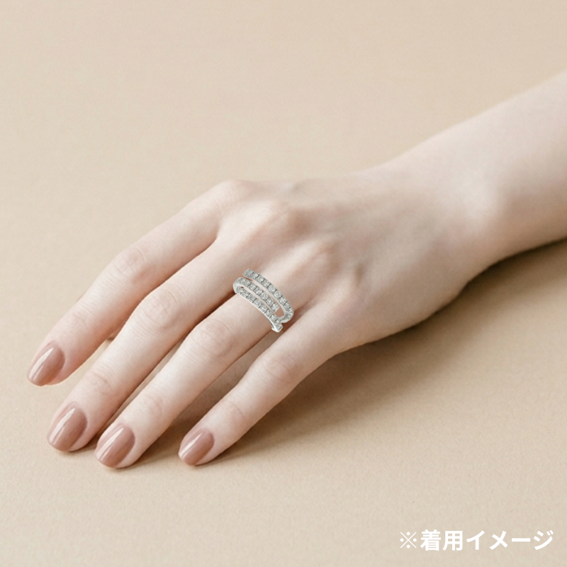 38. PT デザインダイヤモンドリング 【D0.88ct】(鑑別書付き)