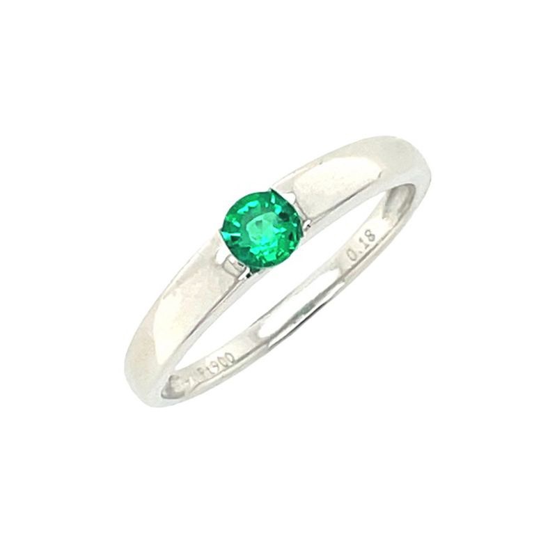 PT エメラルド リング 0.18CT