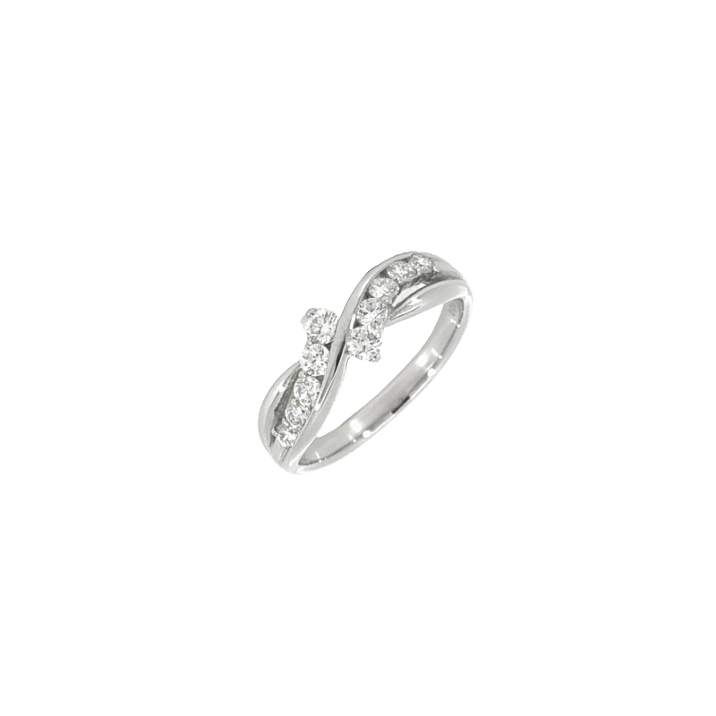 43. PT デザインダイヤモンドリング 【D0.467ct】(鑑別書付き)