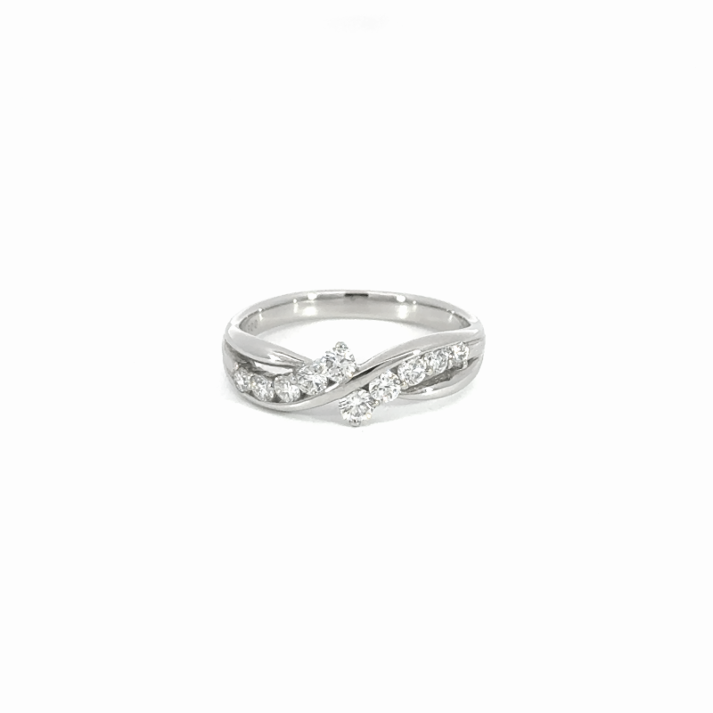 43. PT デザインダイヤモンドリング 【D0.467ct】(鑑別書付き)