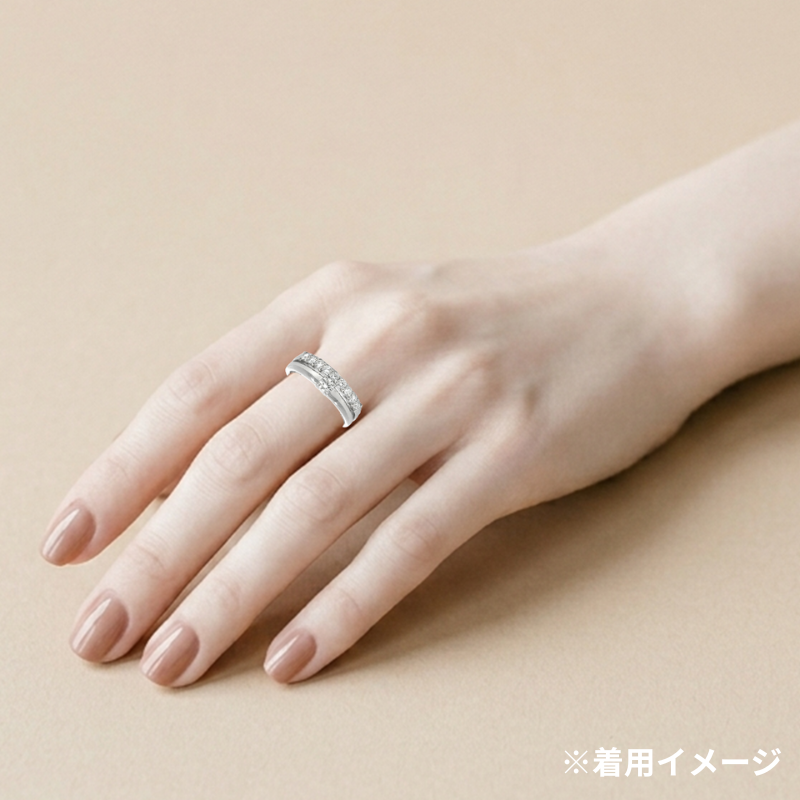 46. PT デザインダイヤモンドリング 【0.456ct】(鑑別書付き)