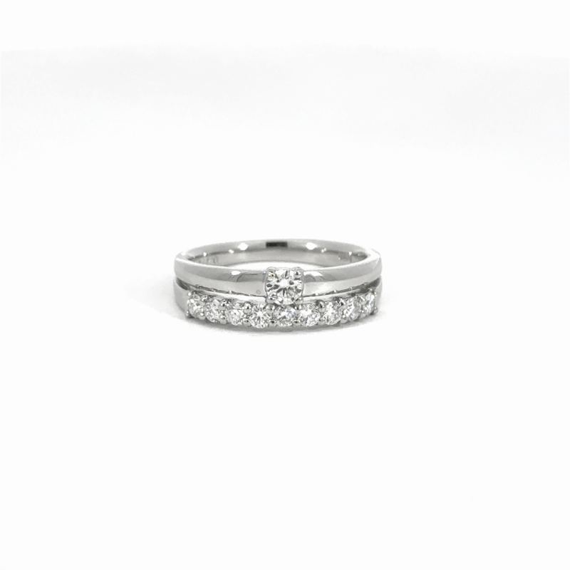 46. PT デザインダイヤモンドリング 【0.456ct】(鑑別書付き)