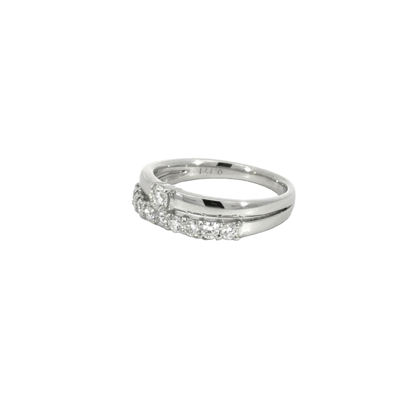 46. PT デザインダイヤモンドリング 【0.456ct】(鑑別書付き)