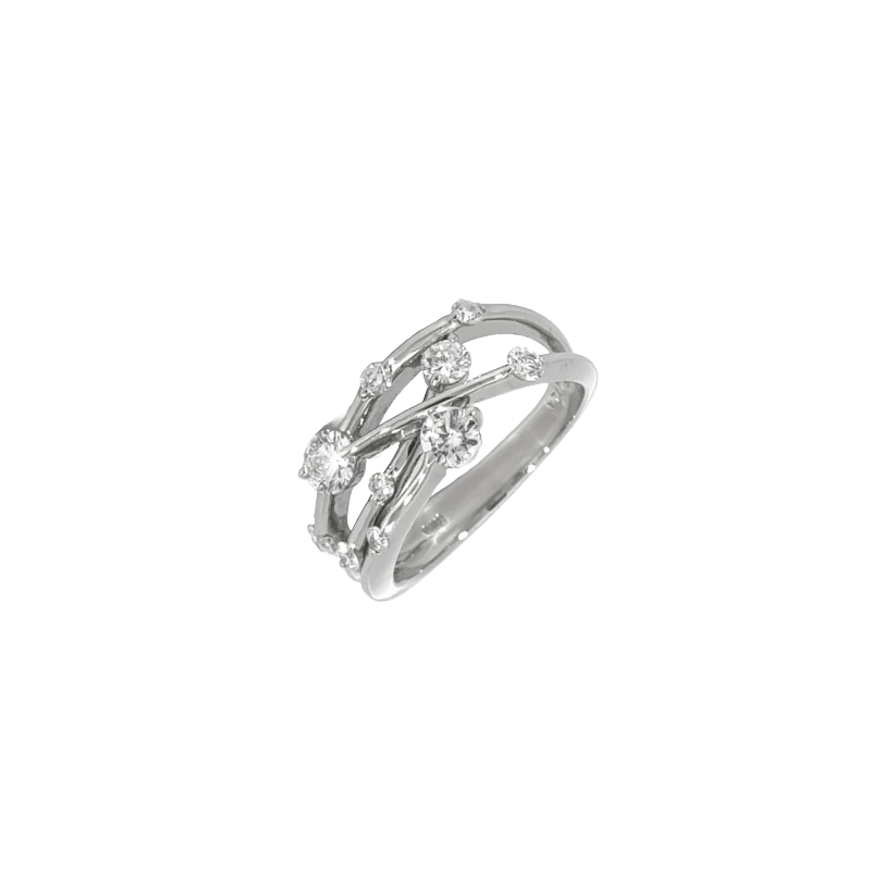 48. PT デザインダイヤモンドリング 【0.717ct】(鑑別書付き)