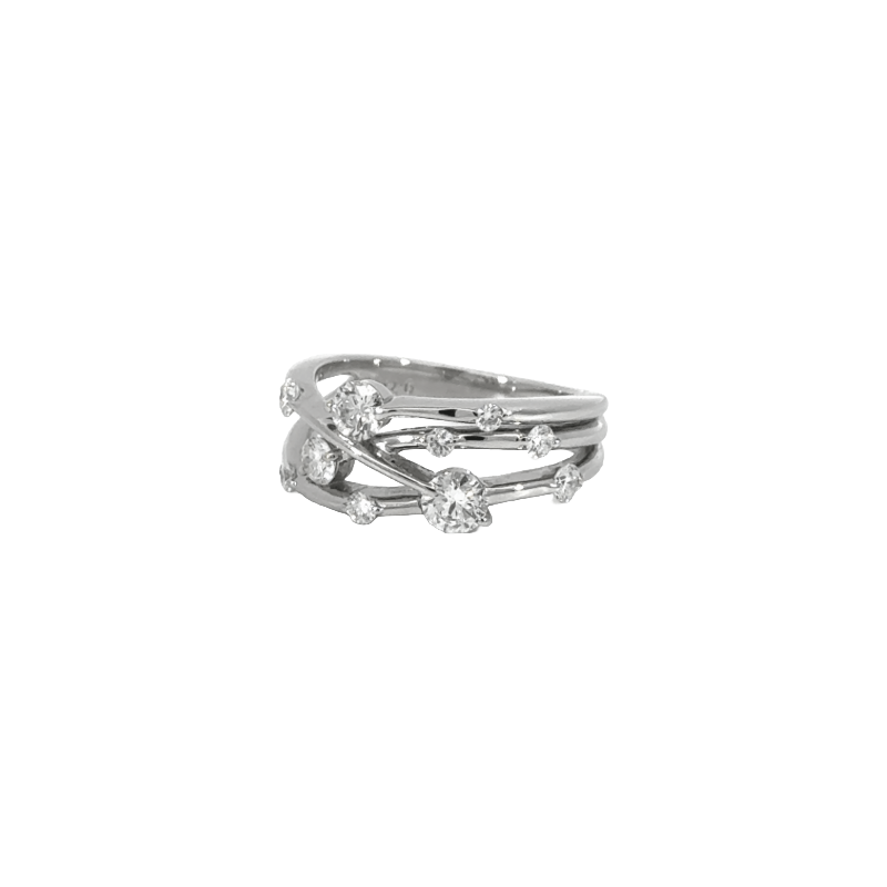 48. PT デザインダイヤモンドリング 【0.717ct】(鑑別書付き)