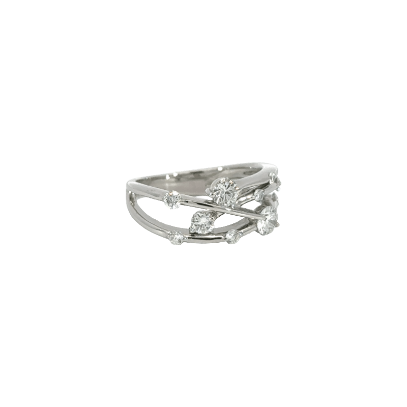 48. PT デザインダイヤモンドリング 【0.717ct】(鑑別書付き)