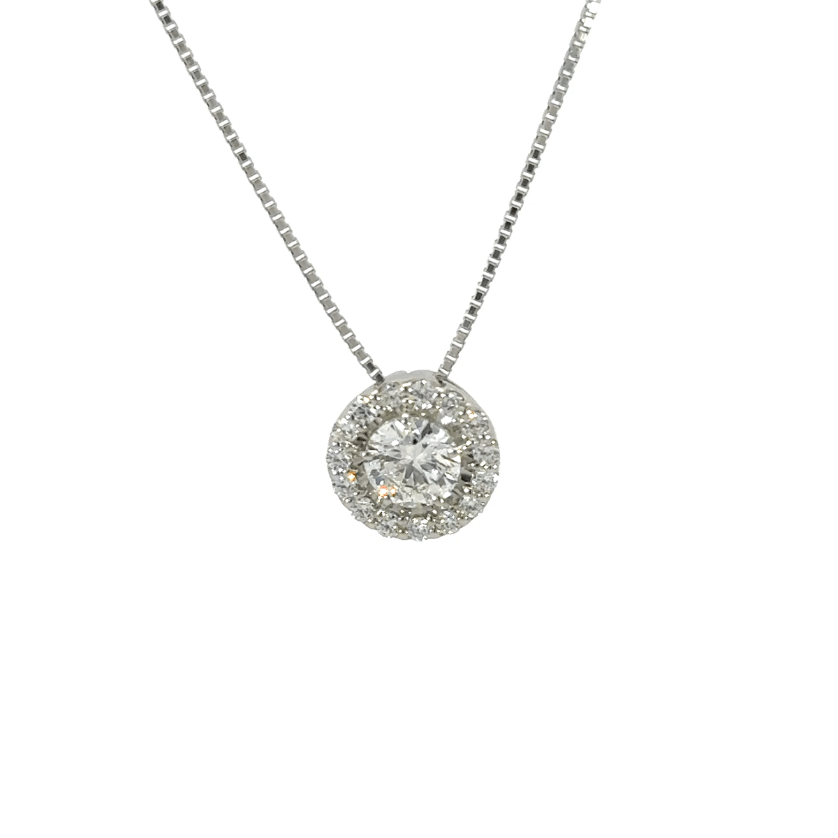 193.PT 3EXHC取巻きダイヤモンドペンダント 0.500ct（中央宝石研究所鑑定書付）