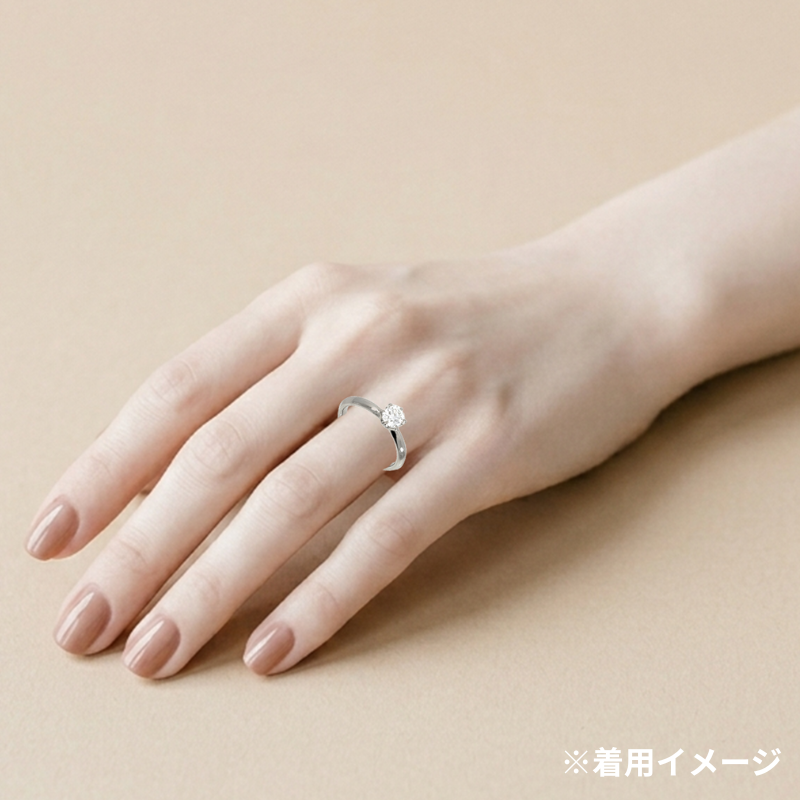 196.PT 3EXHC一粒ダイヤモンドリング 【0.516ct】(中央宝石研究所鑑定書付き)
