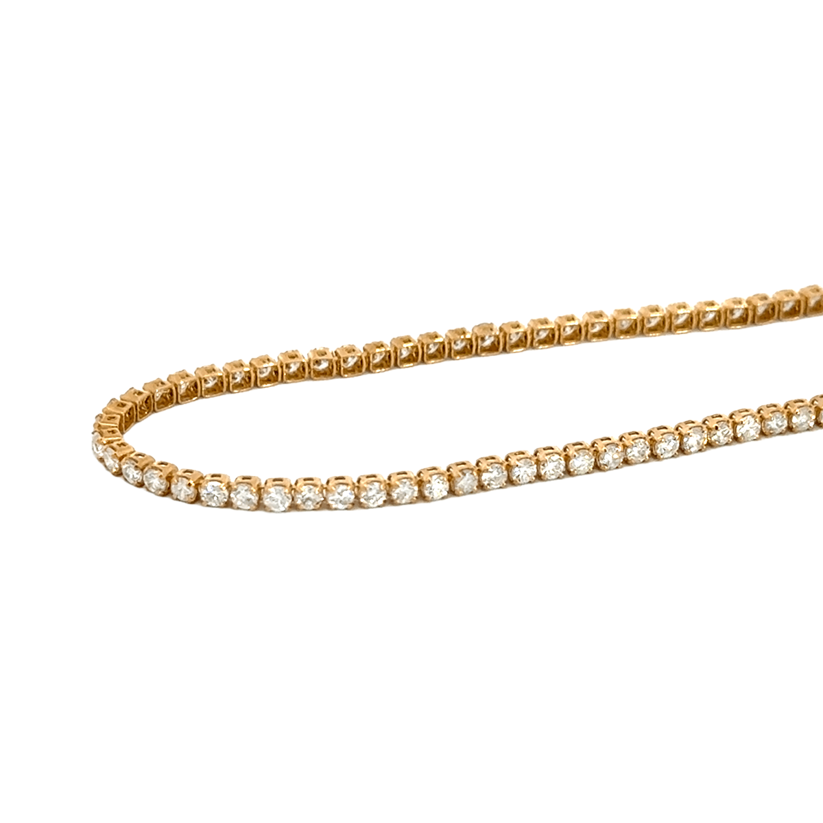 291. K18 18金 ダイヤモンド テニスブレスレット 1.0ct 16cm （鑑別書付）