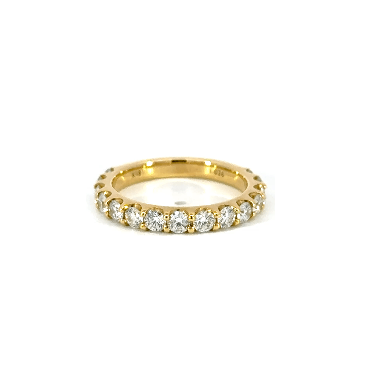 203.K18 3/4エタニティリング 【1.026ct】（H&C鑑別書付き)