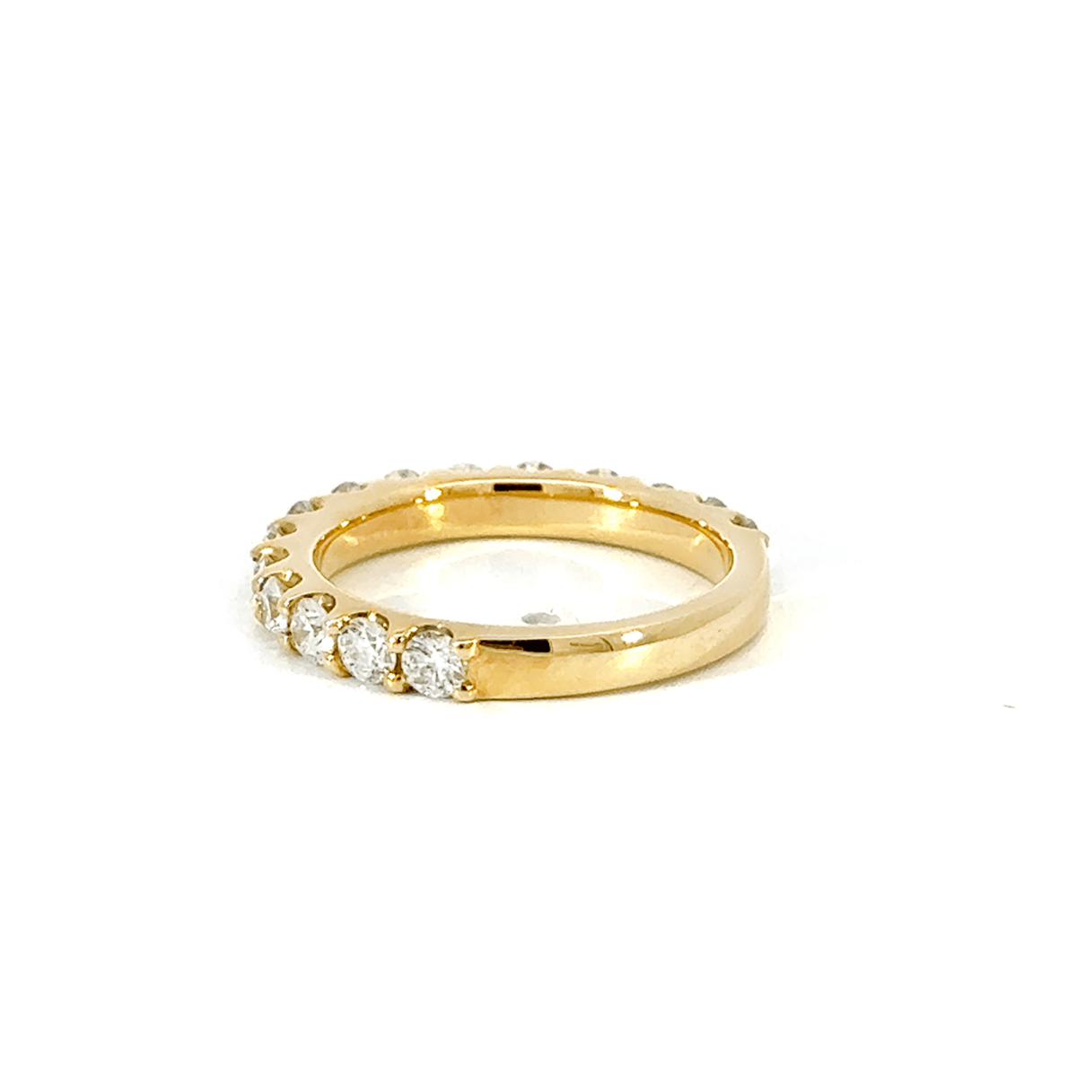 203.K18 3/4エタニティリング 【1.026ct】（H&C鑑別書付き)