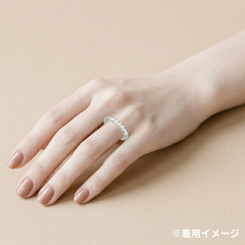 204.PT 3/4エタニティリング 【1.010ct】（H&C鑑別書付き)