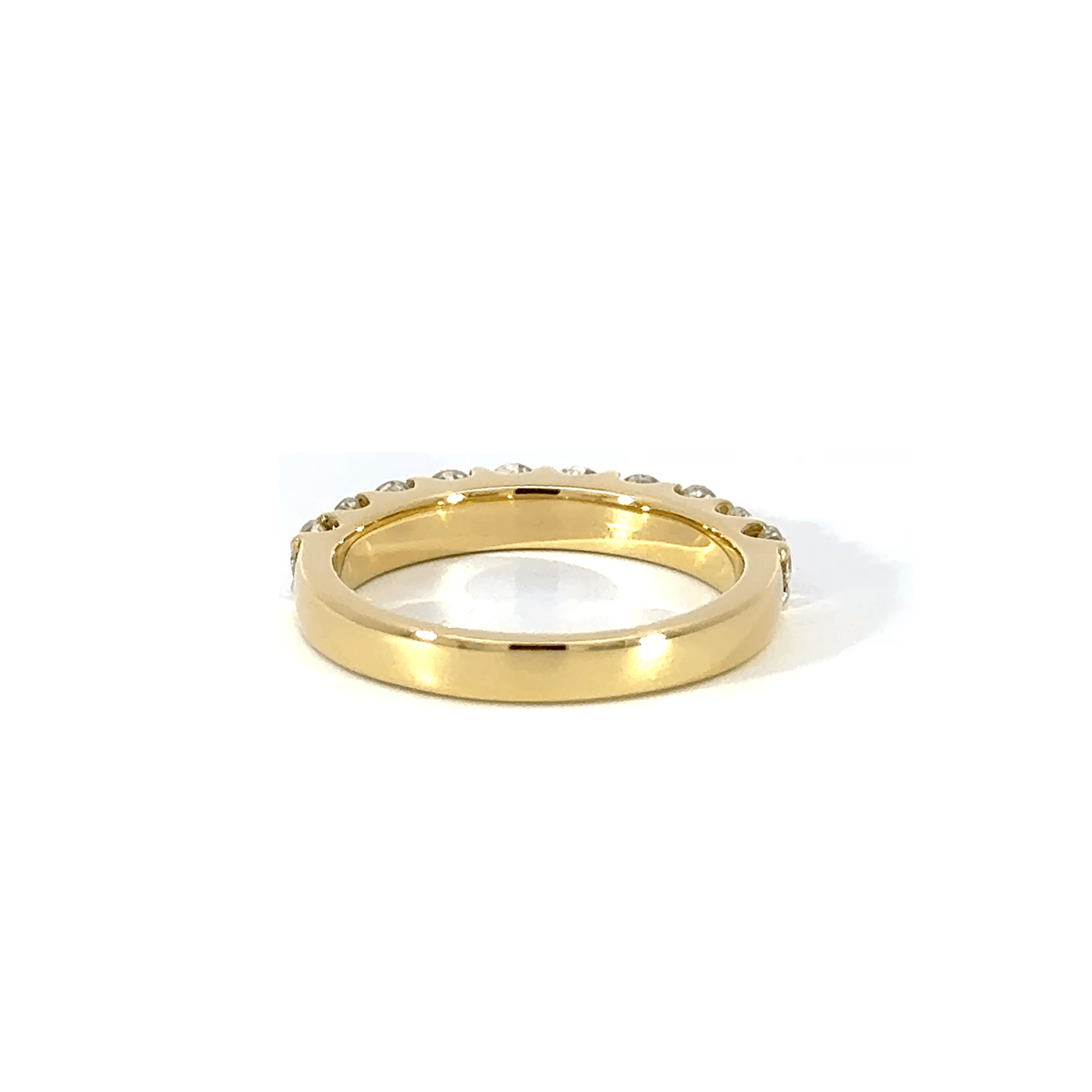 205.K18 ハーフエタニティリング 【1.032ct】（鑑別書付き)