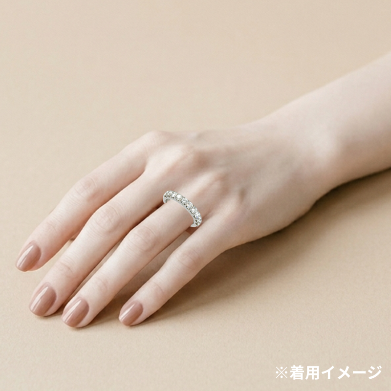 206.PT ハーフエタニティリング 【1.057ct】（鑑別書付き)