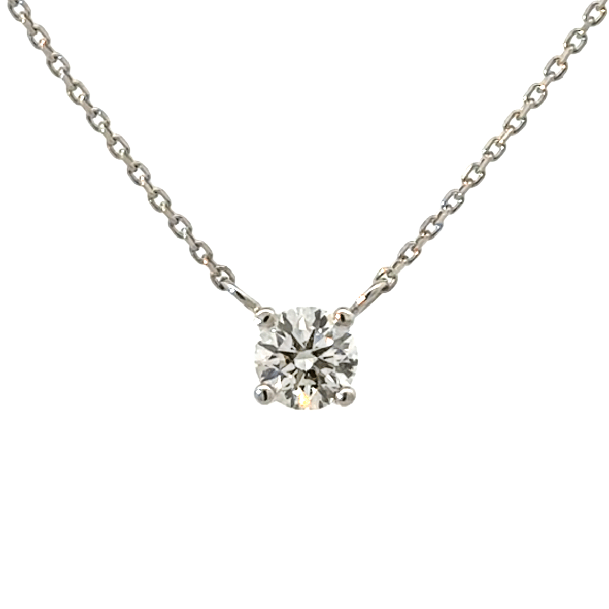 301.PT 一粒ダイヤモンドペンダント 【0.307ct】（中央宝石研究所鑑定書付）