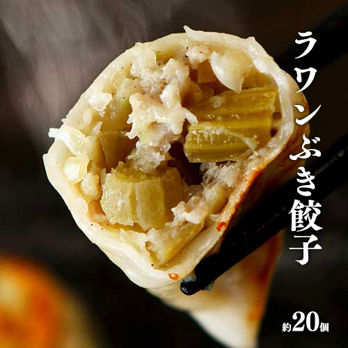 音更ぎょうざの宝永 手づくり冷凍ラワンブキ餃子(入荷次第の発送