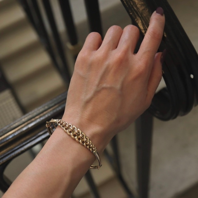 ツイストパターン ボール デザイン バングル