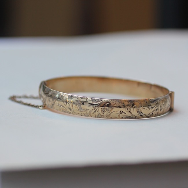 1/5 9ct ロールド ゴールド バングル