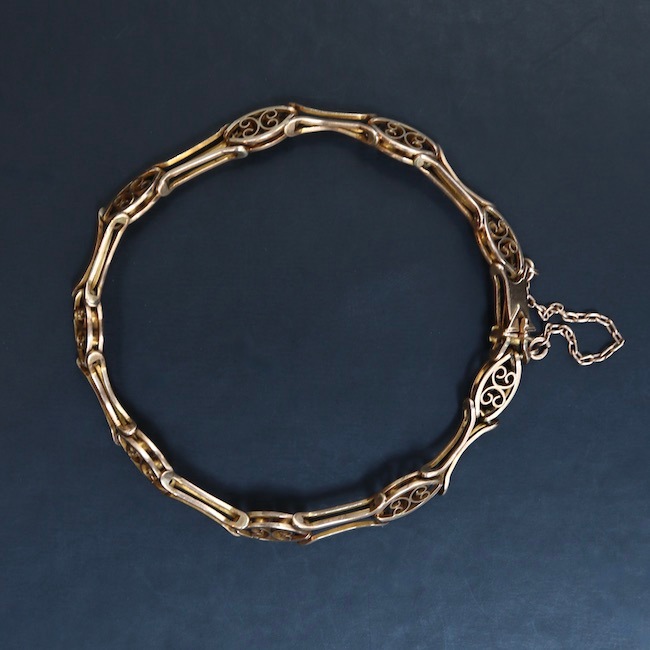VINTAGE 英国ジュエリー チェーンブレスレット LONDON 全国通販】UK VINTAGE JEWELRY