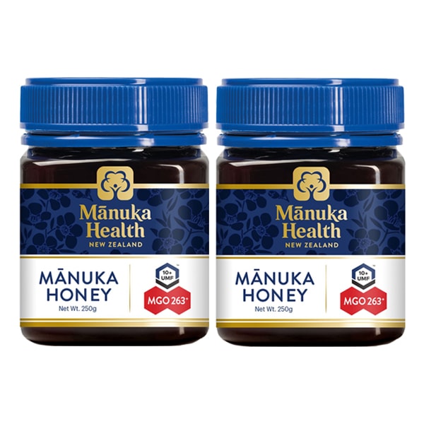 マヌカヘルス社 NZ産マヌカハニーMGO263＋（250g）2本セット【特価品につきラッピング不可】