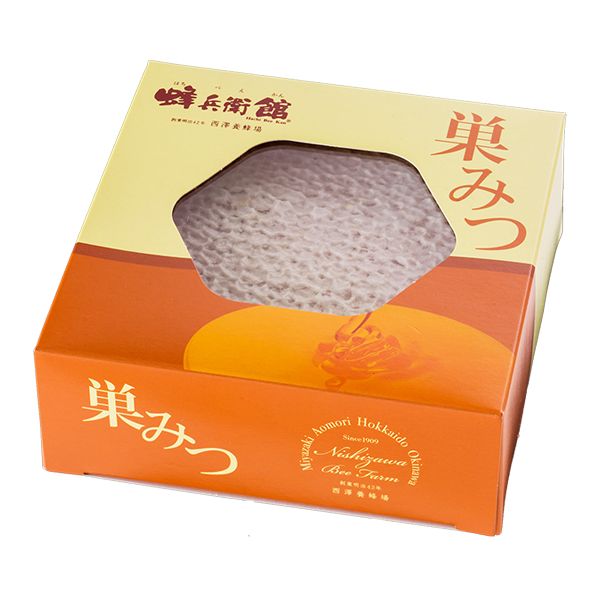 完熟はちみつを巣ごと味わう！食べる蜂の巣　巣蜜（コムハニー）340g ニュージーランド産